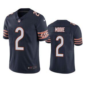 Mens Youths Kids Womens 2 DJ Moore Navy Stitched Jersey